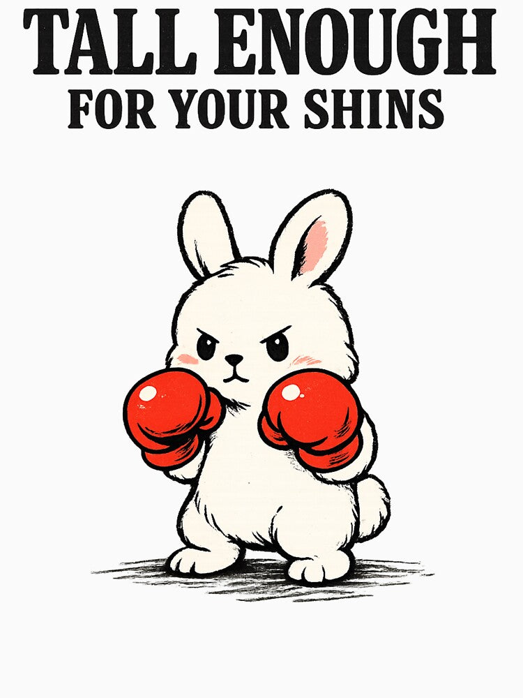 Tall Enough for Your Shins Cute Bunny Rabbit by faridman