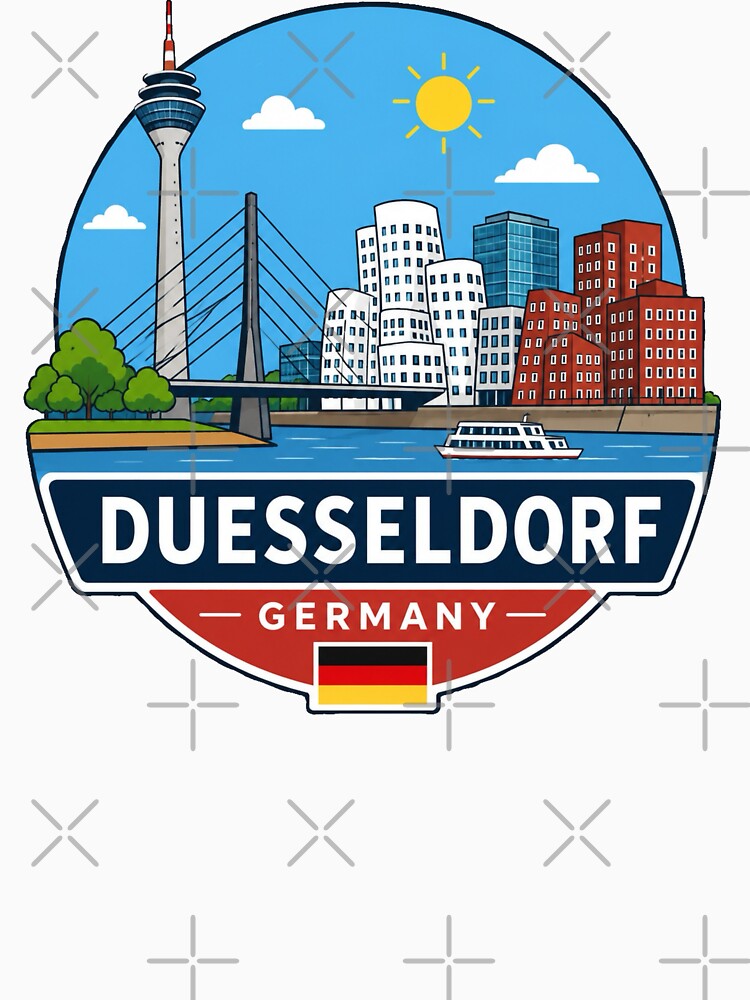 Düsseldorf, Germany, Cityscape by Myra365Art