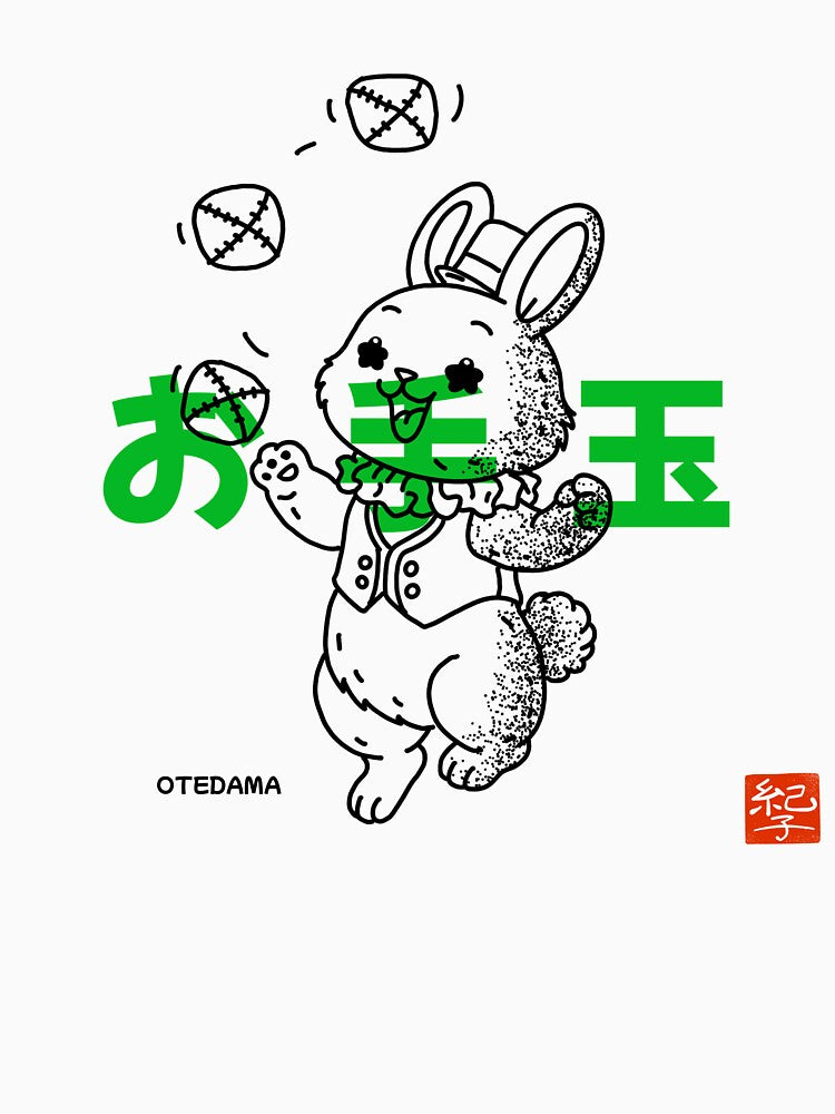 Otedama (お手玉) – Traditional Japanese Bean Bag Game Illustration by norikofukui