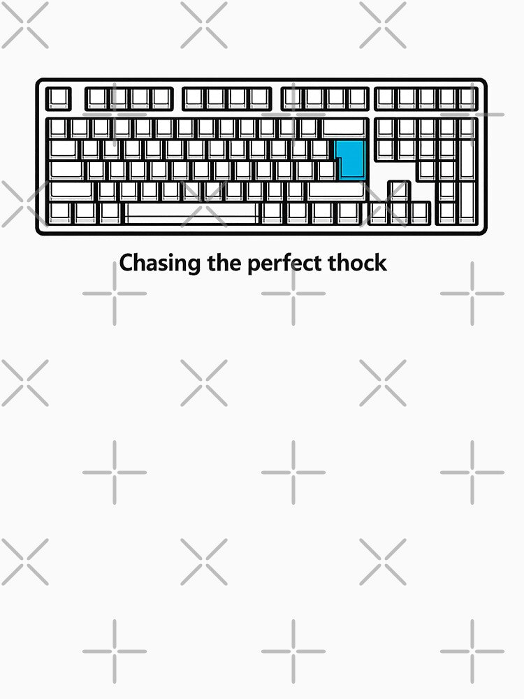Mechanical Keyboard Art | Perfect Thock Design – Enthusiast Desk Accessory – Minimalist Tech Illustration by avinigav