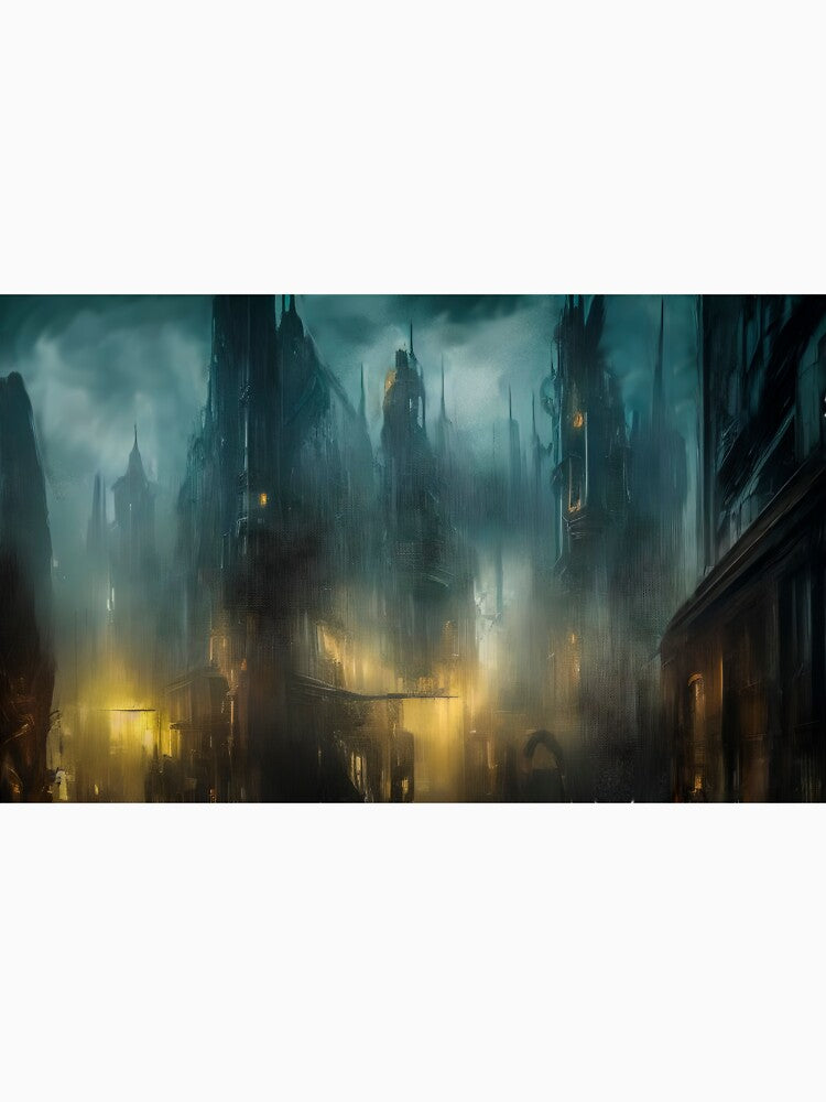 The Toxic City- Digital Fantasy Art by Adrian I Barnett