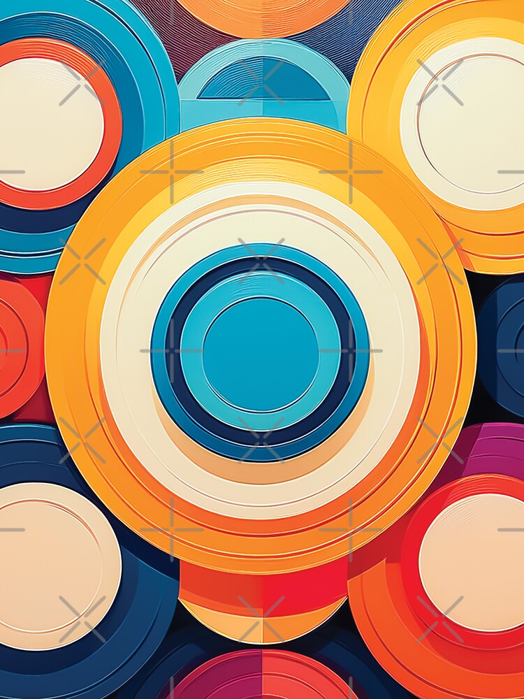 A vibrant geometric pattern design featuring colorful circles. by HEMRO