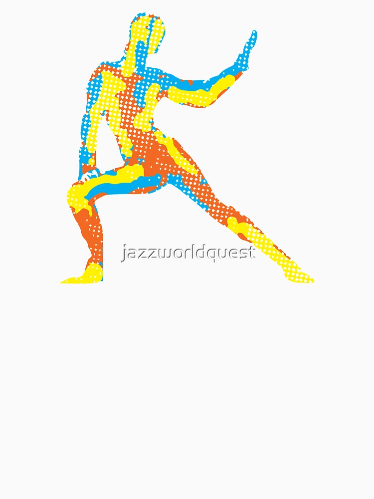 Yoga Pose Modern Colorful Design by jazzworldquest