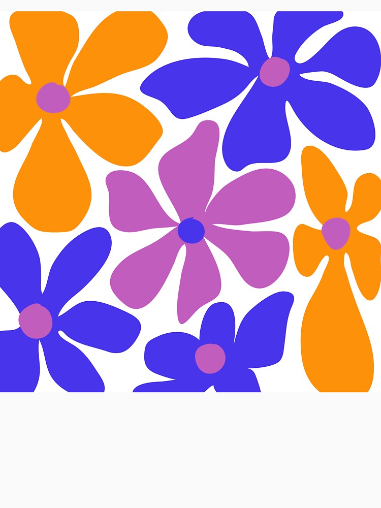 Playful Retro Floral Pattern by Futuracademy
