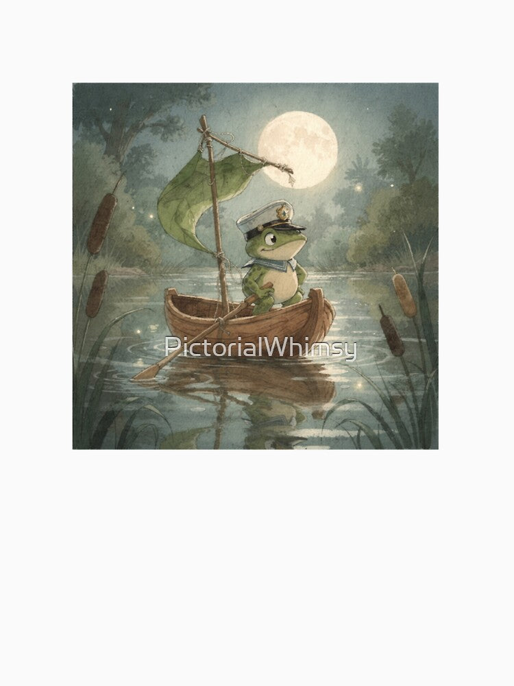 Frog Sea Captain of a Walnut-Shell Boat by PictorialWhimsy