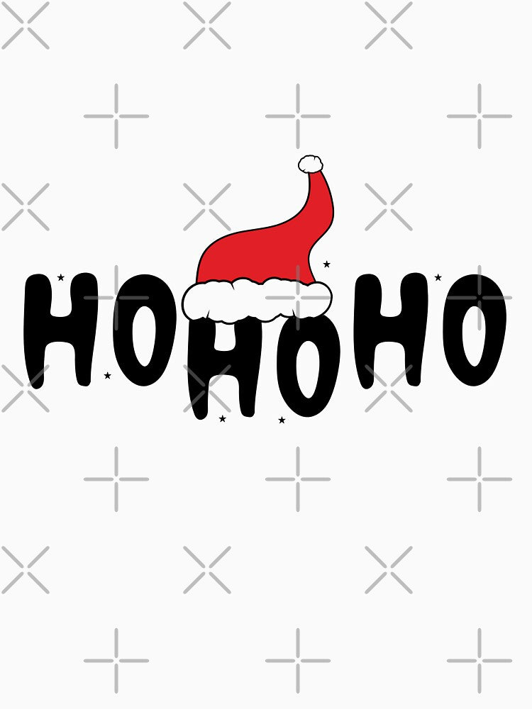 Christmas: HO HO HO Essential Classic design by hetvick Unisex , , , Long Sleeve Tee
