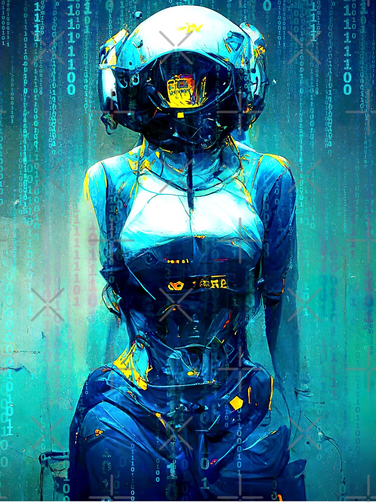 cyber girl by AICustomArt ⭐⭐⭐⭐⭐