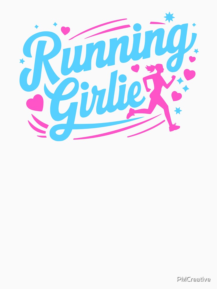 Running Girlie! Pink Running Girl by PMCreative