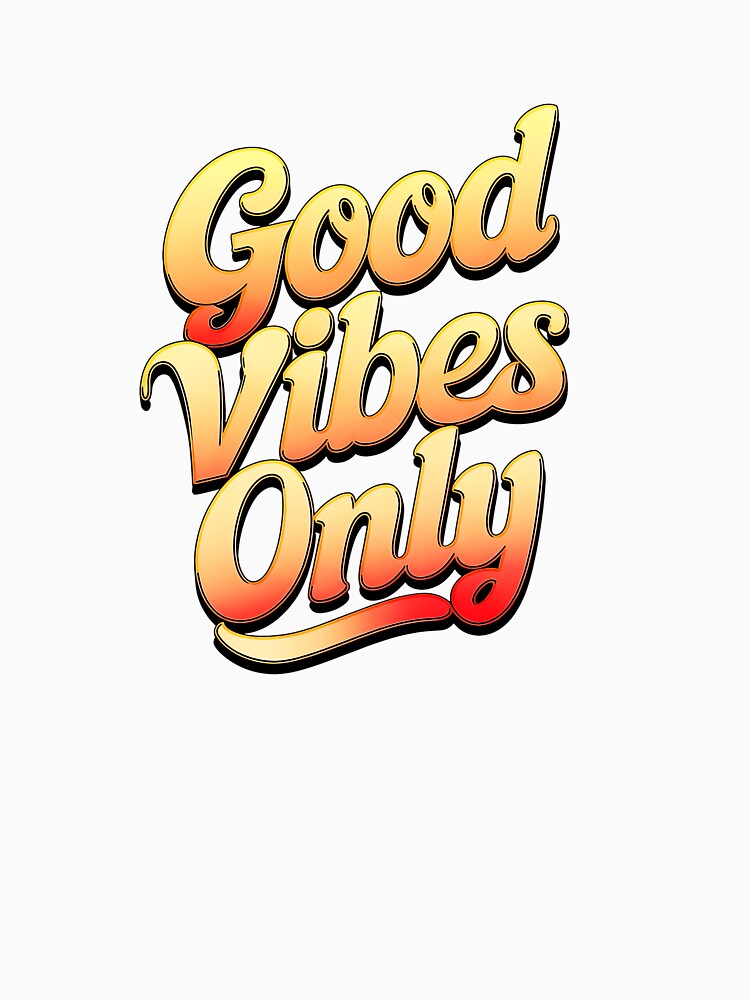 Good Vibes Only - Gradient Typography by jeasolar