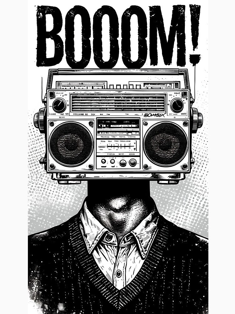 BOOOM – Boombox Head by theThreadzone