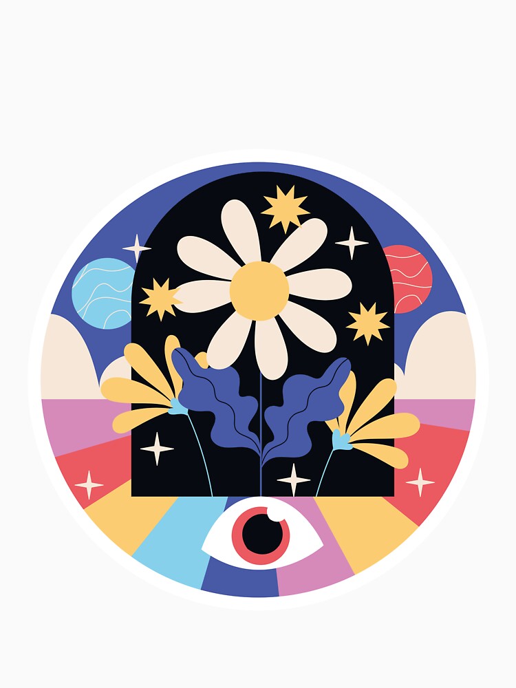 Naive Psychedelic Flower Eye by VerboShop