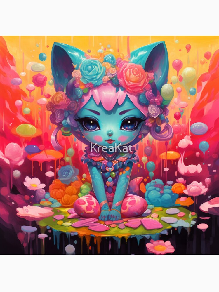 Flower power cat 2 by KreaKat