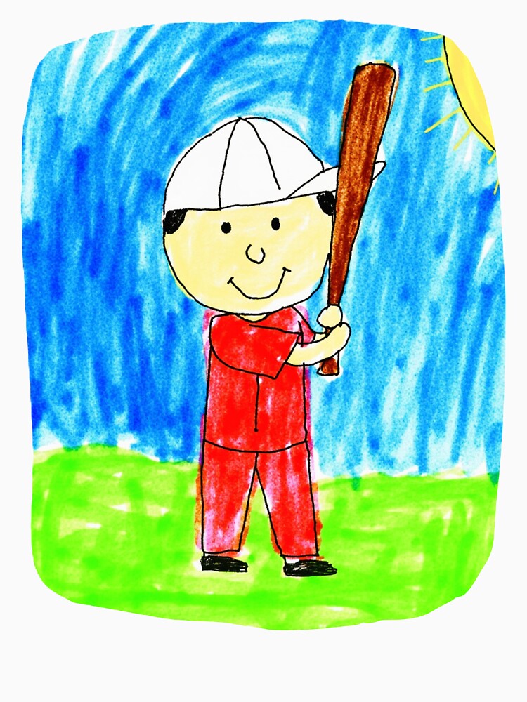 Baseball player by Inklivion Unisex , , , Long Sleeve Tee