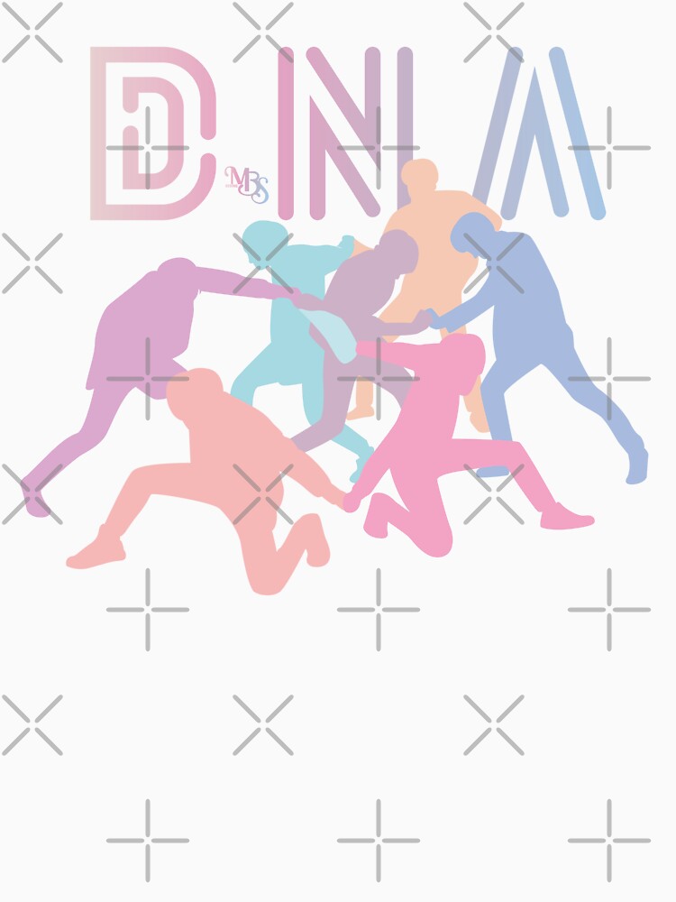 Silhouette design inspired by the group "BTS" in the DNA era by mbs-desing