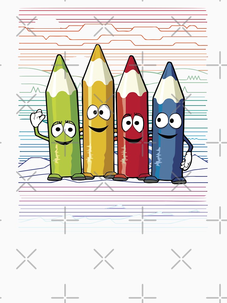 Preppy school supplies by Xavia-blue