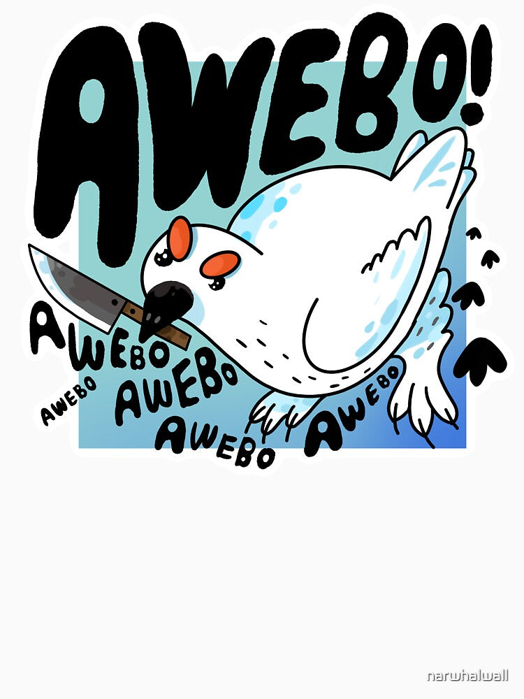 Awebo! Ptarmigan Bird with Knife Meme by narwhalwall