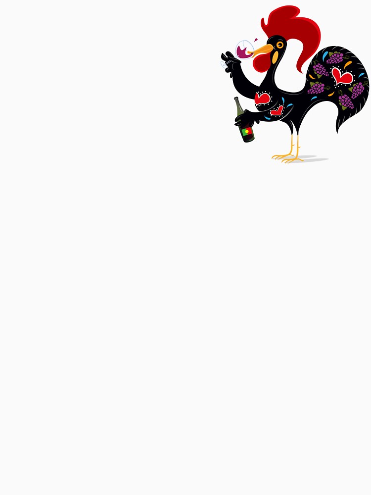 Portuguese Rooster Drinking Wine by QuintaDaEstrela
