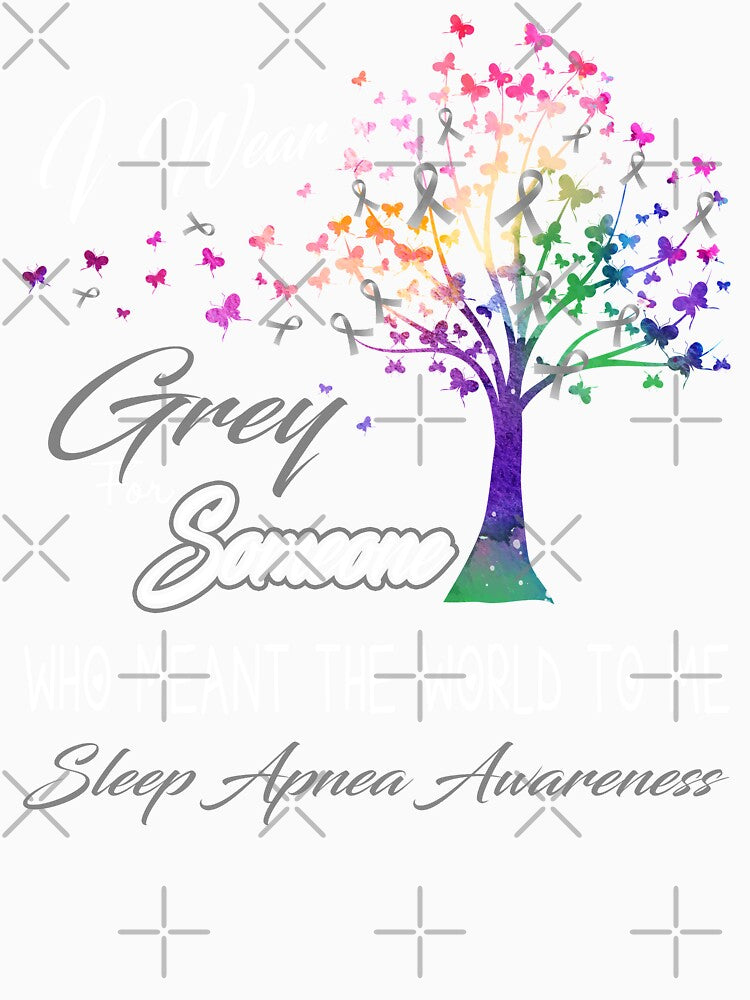 I Wear Grey For Someone Sleep Apnea Awareness by Gillosina