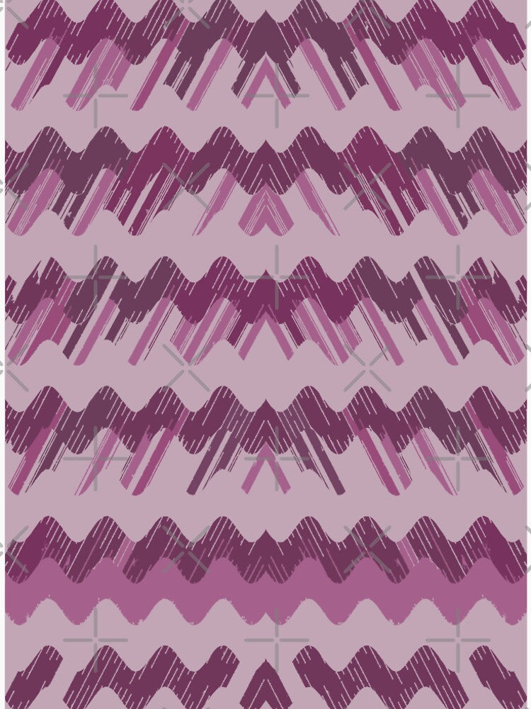 Retro chevron purple mid century retro vintage pattern by darfeuille