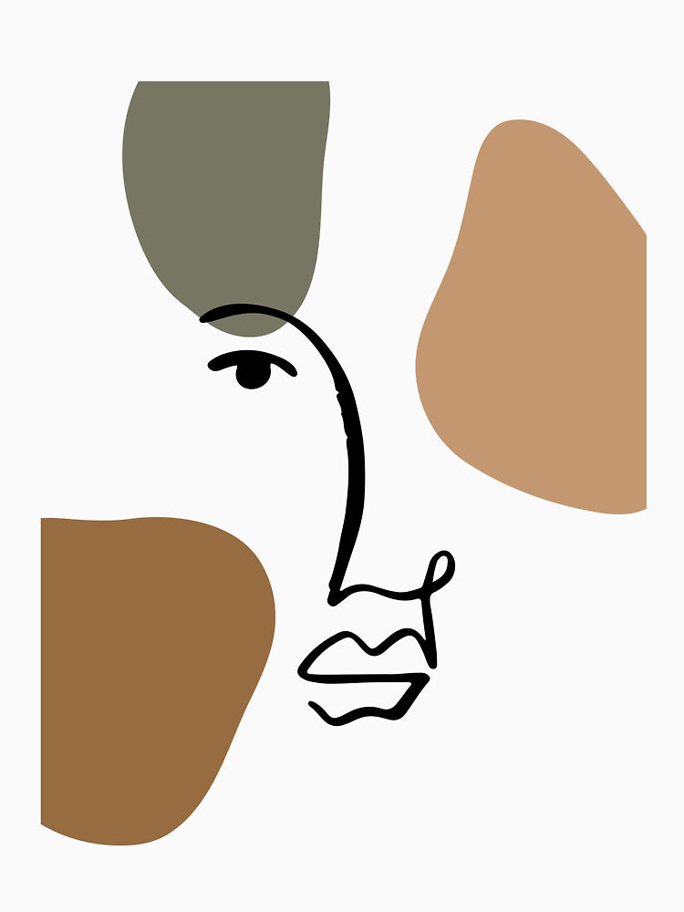 Floral Woman- Abstract Face Line by superone8