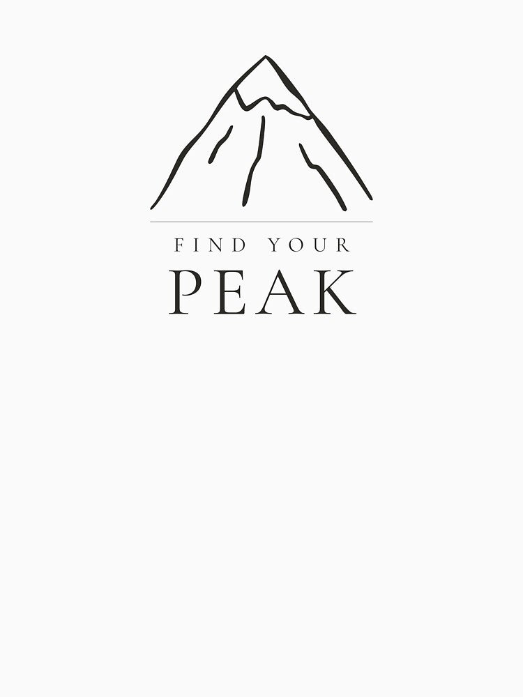 Find Your Peak — Minimalist Mountain Print by CairnStudio