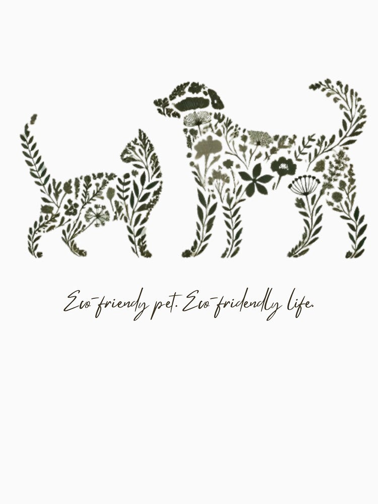 Floral Pet Silhouettes Promoting Eco-Friendly Living by yuxin2009