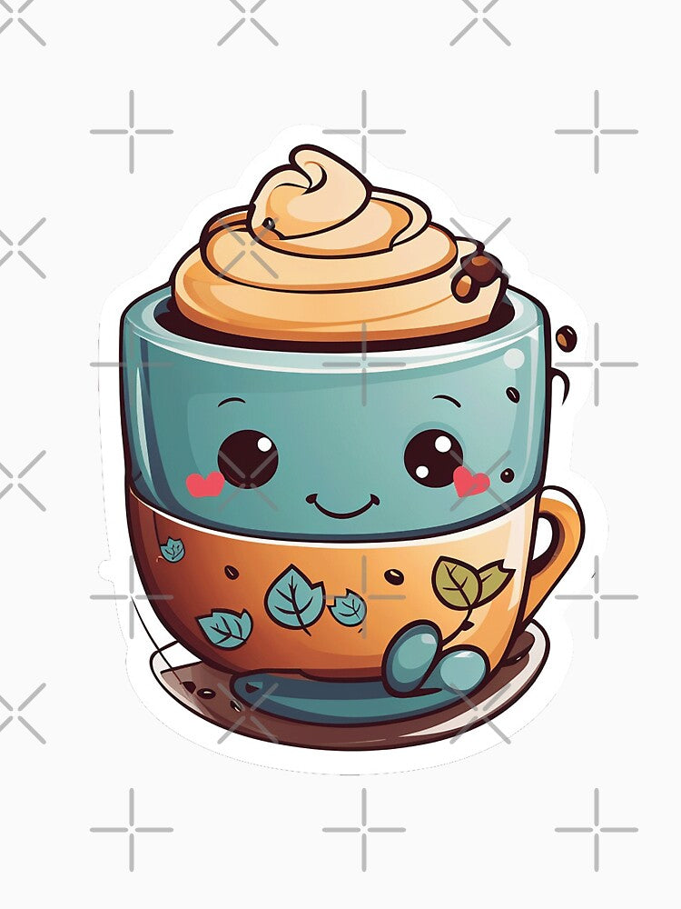 Caffeine Bliss: Cute Coffee Cup by zoughlal