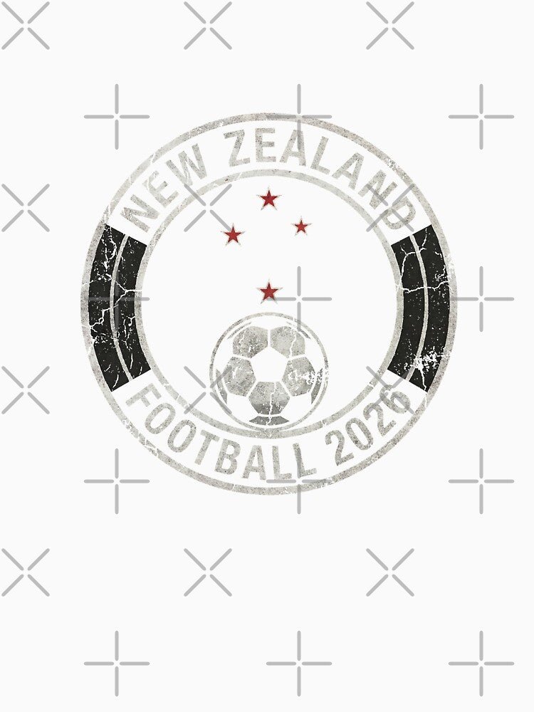 New Zealand Football 2026 Vintage Soccer Badge by Imaginationbeyond Unisex , , , Long Sleeve Tee