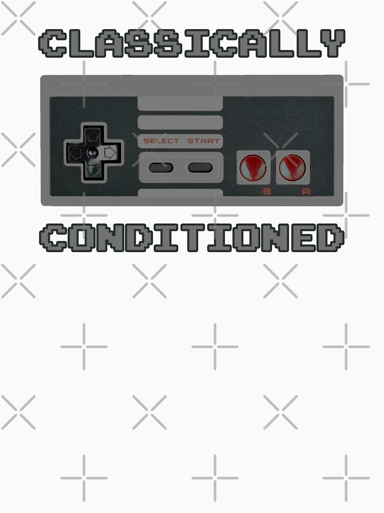 Retro Gaming "Classically Conditioned" design by JDMTees