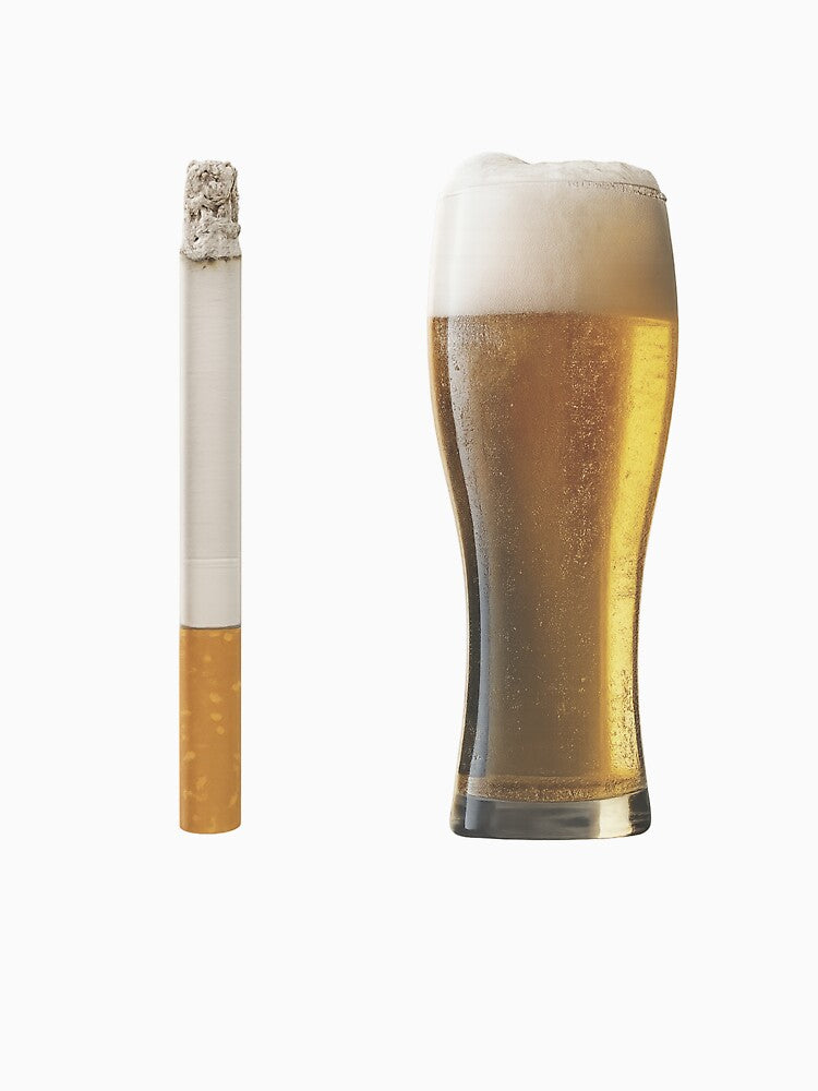 Beer and Cigarette Aesthetic Edgy Party Design by margamPagenberg