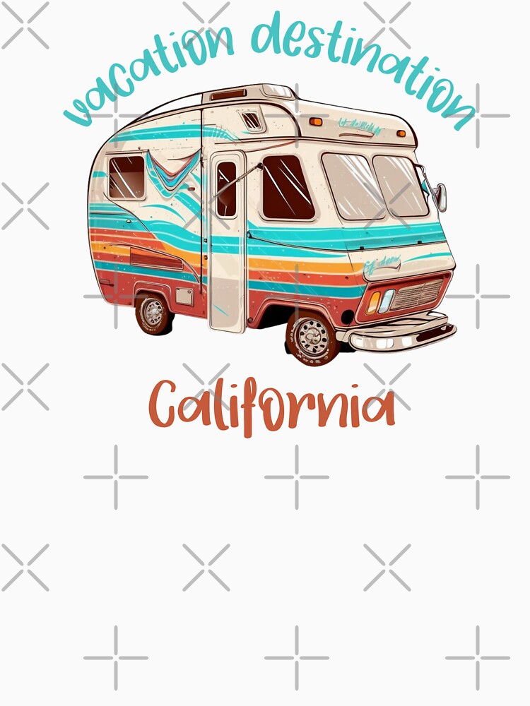 Vacation Destination California T-Shirt by MarqisStudio