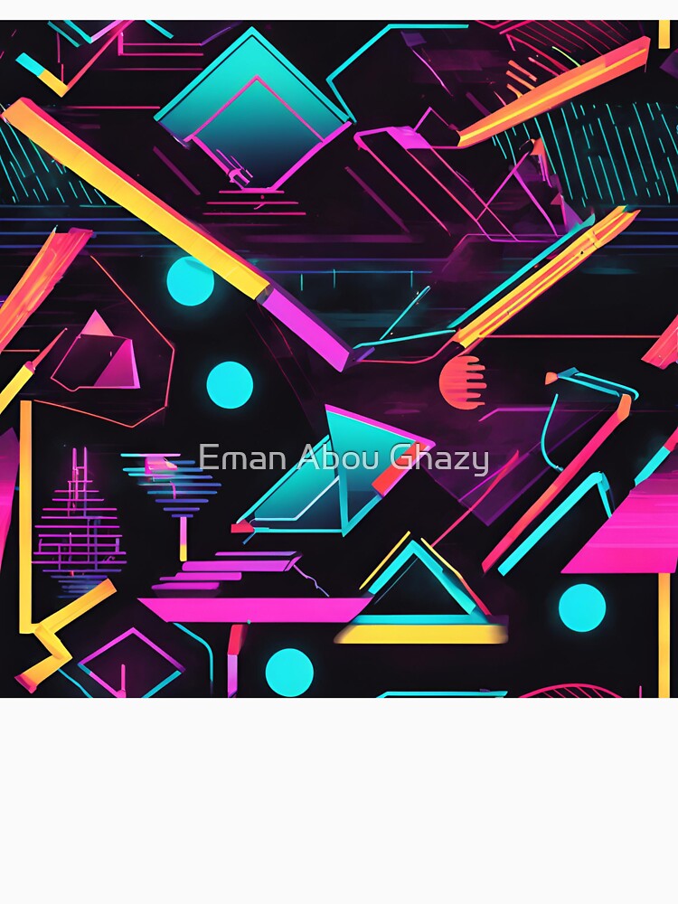 Vibrant Geometric Background by Eman Abou Ghazy