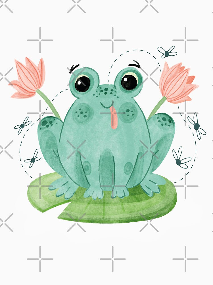 funny & Cute Cottagecore Aesthetic Frog by FreeMood