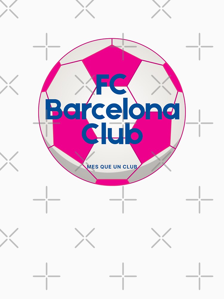 FC Barcelona Femeni Pink Soccer Ball by FCBarcelonaKQ Unisex , , , Long Sleeve Tee