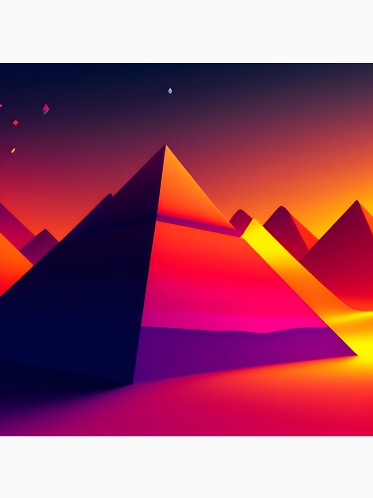 Dark minimalist moutain geometry - 1 by SpecialForceART