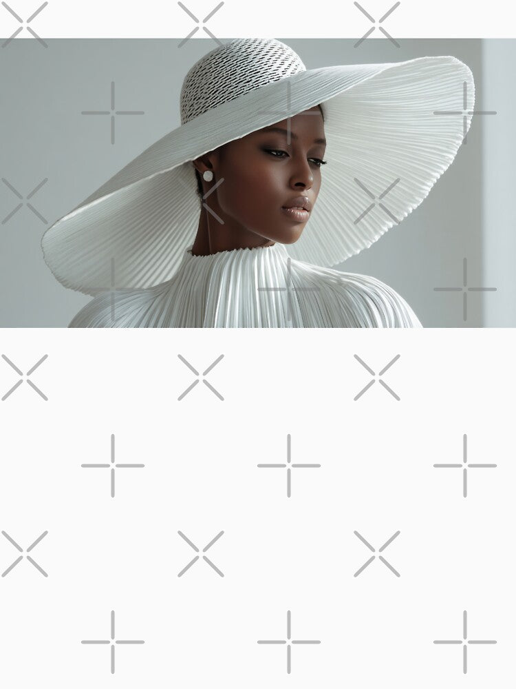 Elegant hat fashion model by anytka Unisex , , , Long Sleeve Tee