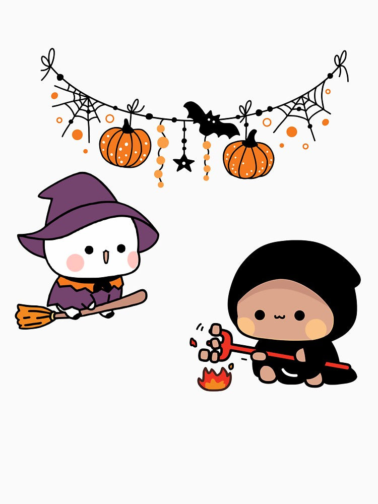 bubu dudu in love Halloween pumkin by kristyglas-art