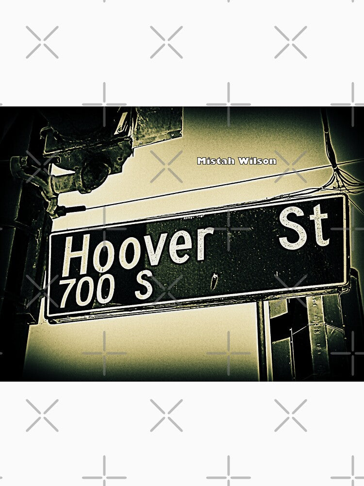 Hoover Street, Los Angeles, CA by Mistah Wilson by The Street Sign Store Unisex , , , Long Sleeve Tee