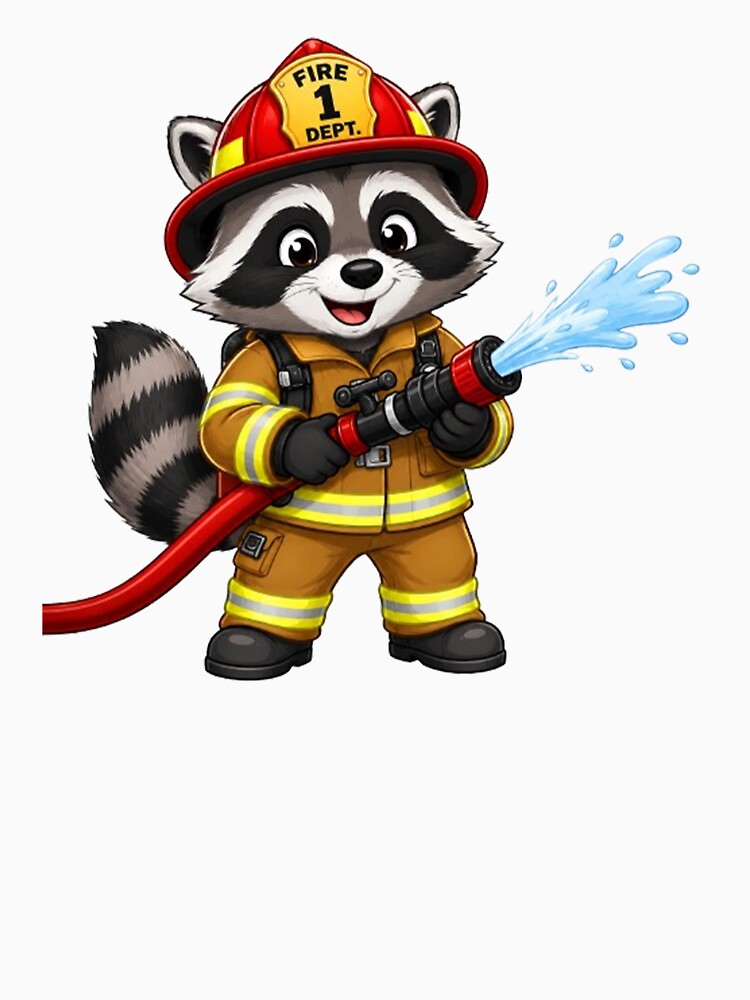 Raccoon firefighter by Gokuxtreme