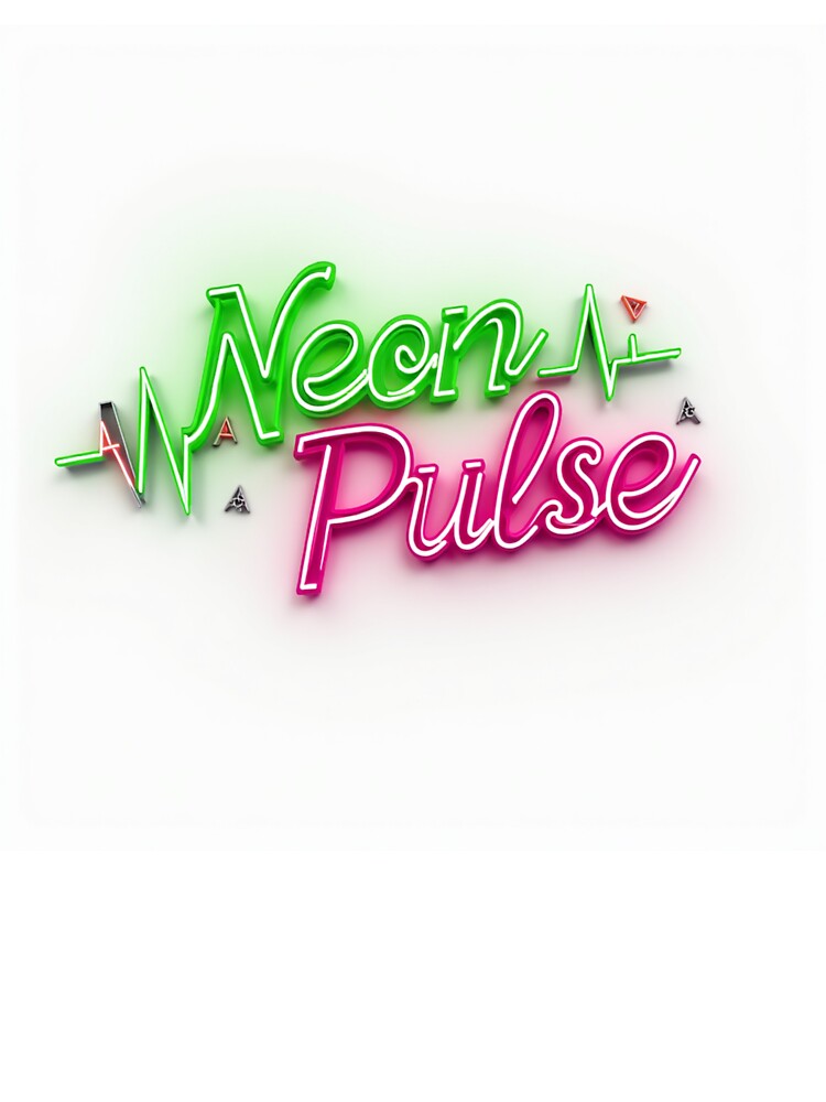 Vibrant Neon Pulse Typography Art by FlippoStories