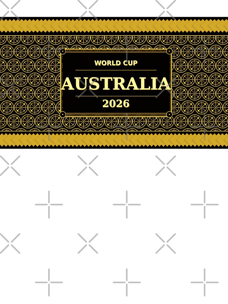 Australia Football Fan 2026 Black Gold Luxury Wrap — Socceroos Soccer Fan by BrickByDream Unisex , , , Long Sleeve Tee
