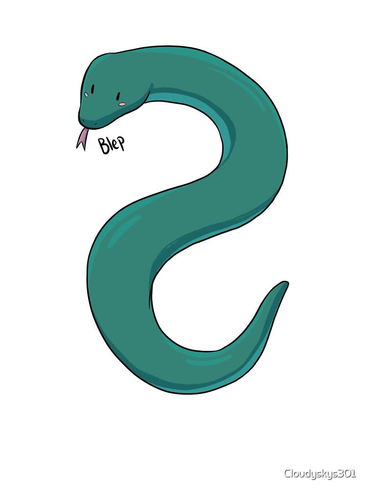 Snake Sticking its Tongue Out by Cloudyskys Shop