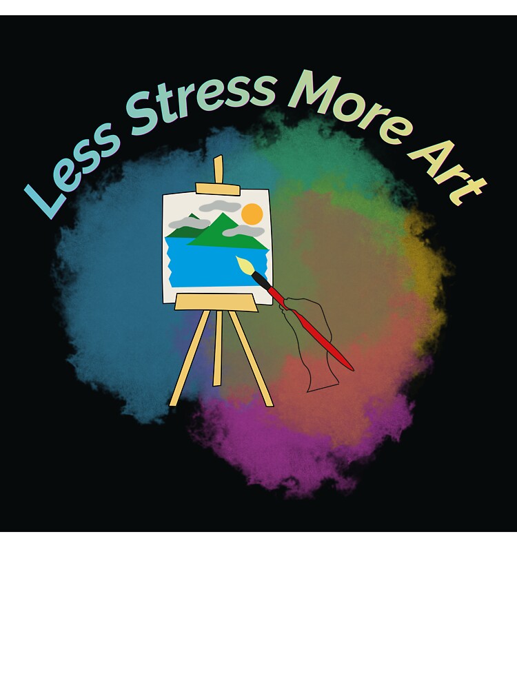 Less stress more art creative quote design by Krishnacre8