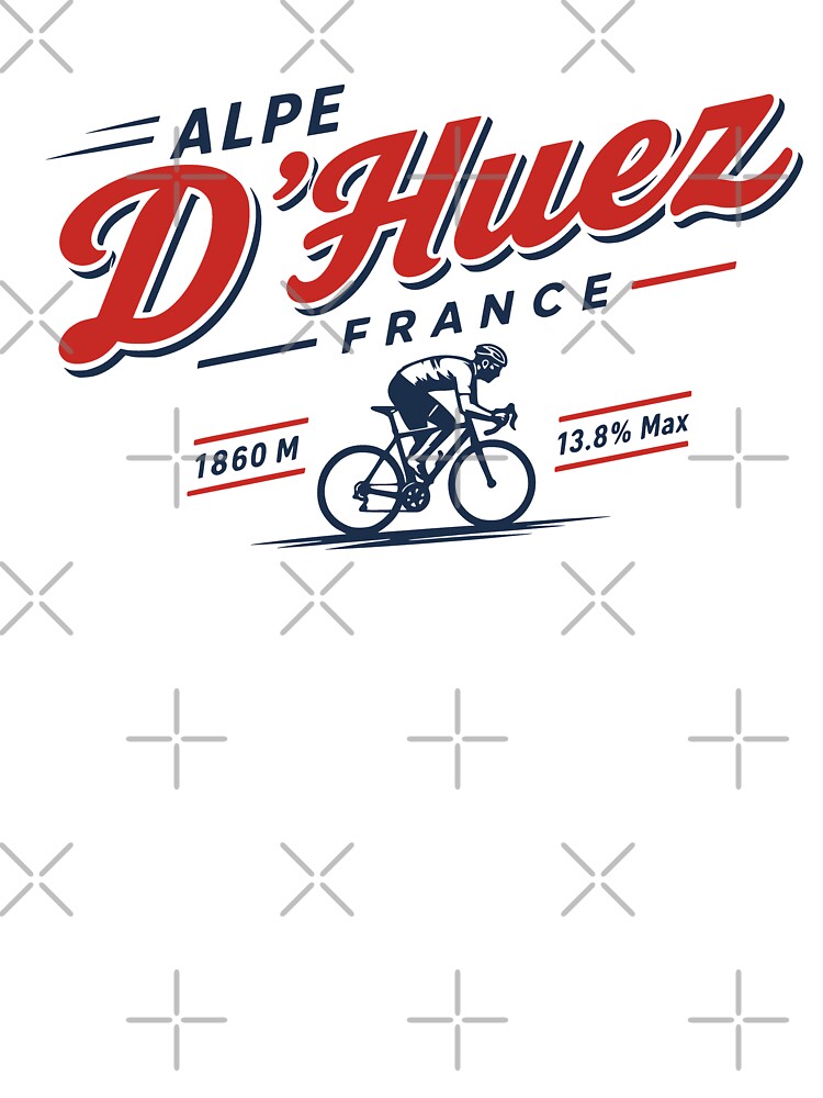 Alpe d'Huez France Cycling Climb Graphic by JackCurtis1991