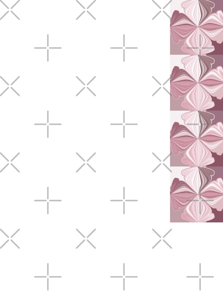 Soft Pink Abstract Geometric Floral Pattern by SahmatArt