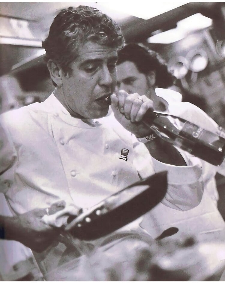 Cook And open Beer anthony bourdain by Susan B  Page