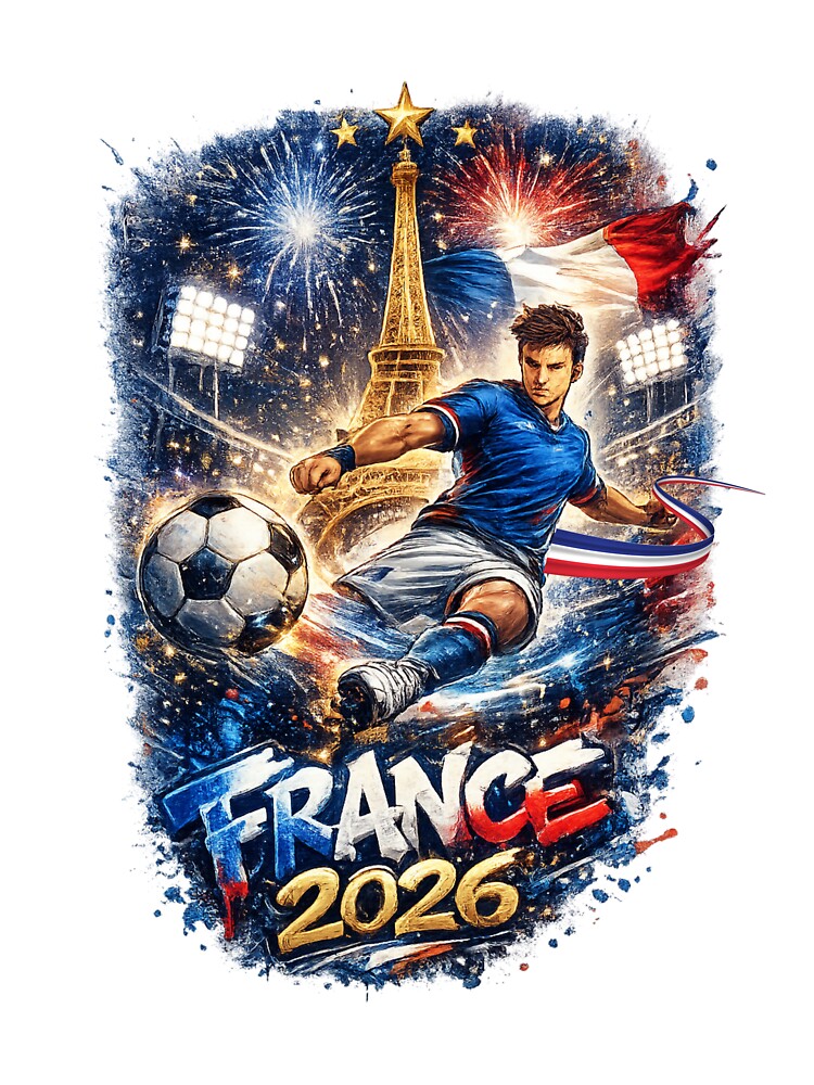 World Cup 2026 USA Soccer Merch |France Football Fan Gear |France Sports Apparel Tee |Soccer worldcup ChampionshipSoccer World ver 1 by CosmicNook1