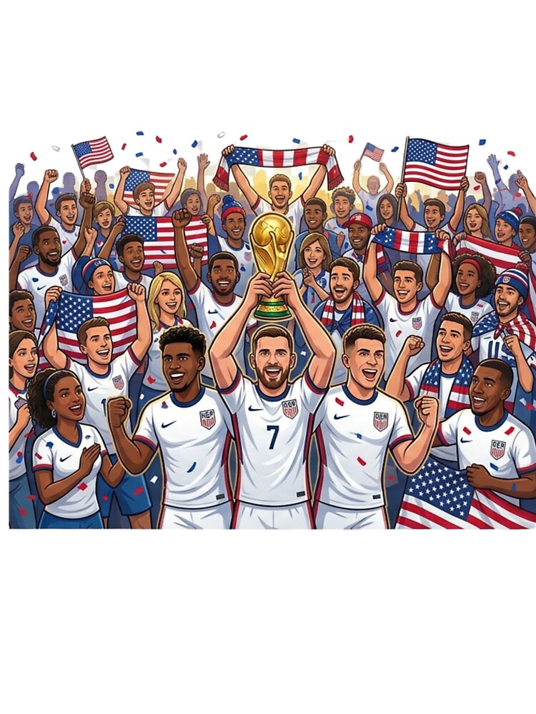 USA Soccer Pride 2026 – Stars, Stripes & Football Passion by Wear Sculpt Unisex , , , Long Sleeve Tee