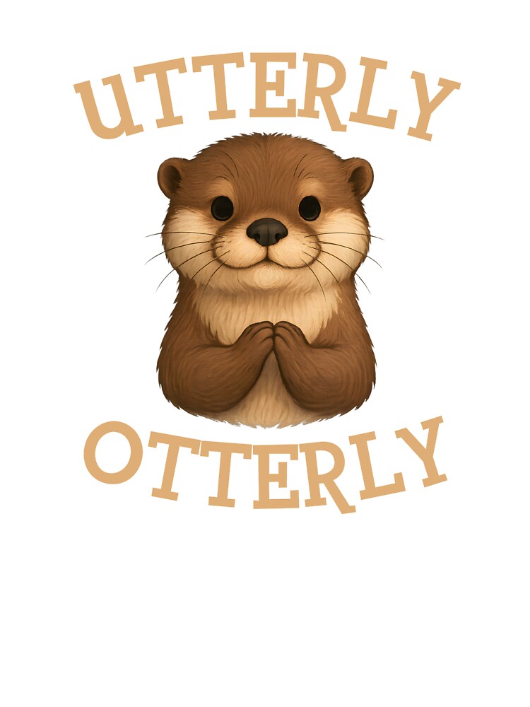 Utterly Otterly – Cute Otter Pun Design for Animal Lovers by Rocklights