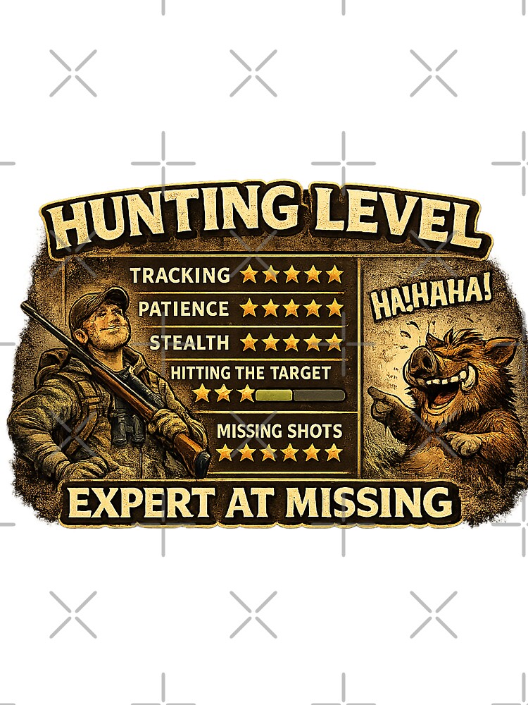 Hunting Level Expert At Missing - Funny Hunting Design by C6S5M